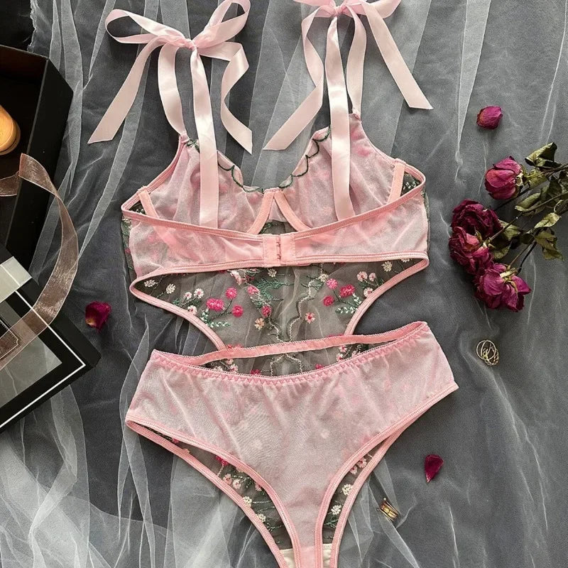 Toucheart Lingerie Bra and Panties Sets Lingeries Set Wear Set Female Lingerie Femmes Choice Thong