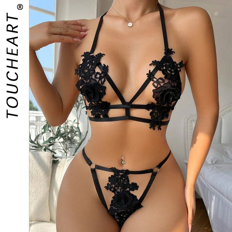 Toucheart Bra and Panties Sets Lingeries Set Lingerie Senxual Intimate Sets Thong