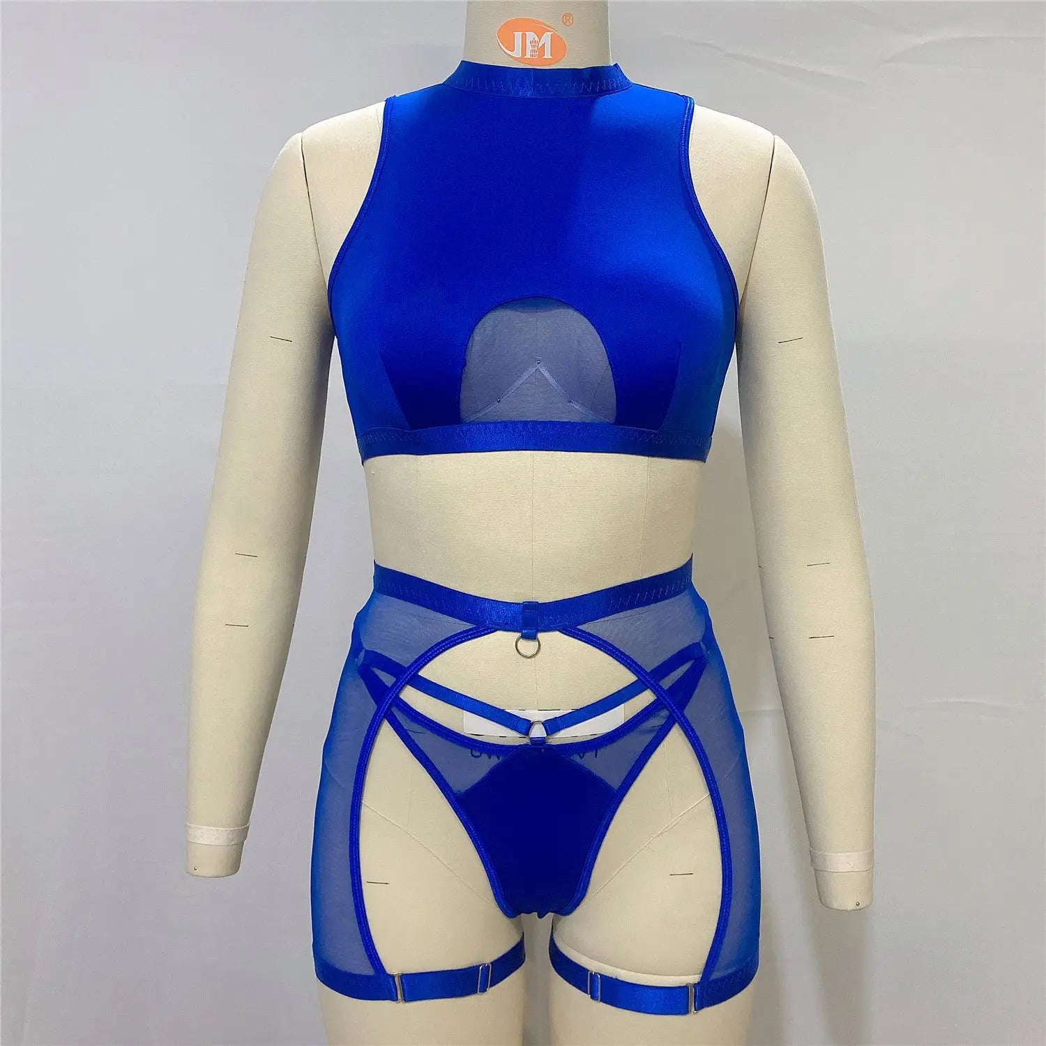 Toucheart Female Lingerie Micro Underwear Wireless Underwear Stylish Perspective Solid Color Bra Set
