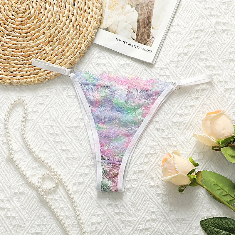 Toucheart Ultra Thin Underwear Transparent Lace Underwear Comfortable Breathable Briefs Exotic Mesh Underwear