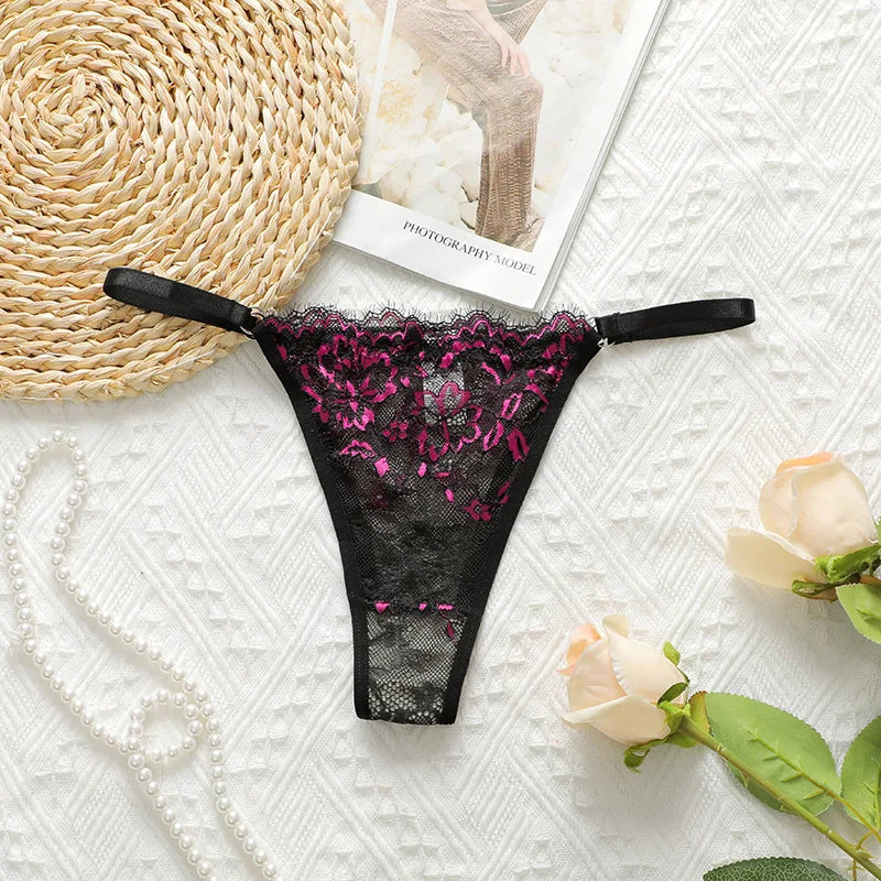 Toucheart Ultra Thin Underwear Transparent Lace Underwear Comfortable Breathable Briefs Exotic Mesh Underwear