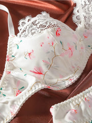 Toucheart Underwear Intimate Push Up Bra Exotic Sets Bra Set Lace Panties Mesh Lingerie Suit