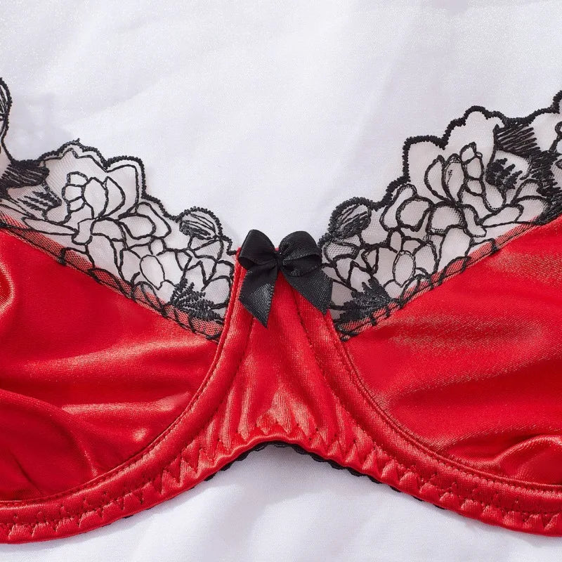 Toucheart Underwear Lace Sissy Slim High Waisted Charming Lingerie Intimate Set