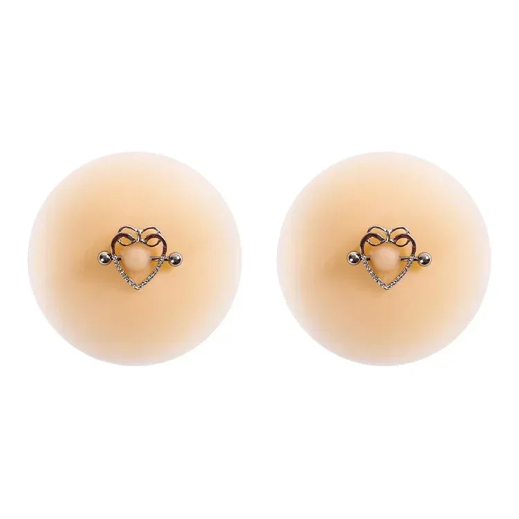 Toucheart Solid State Rubber Nipple Patch Invisible and Traceless Solid Chest Patch Breast Patch Nipple Decoration