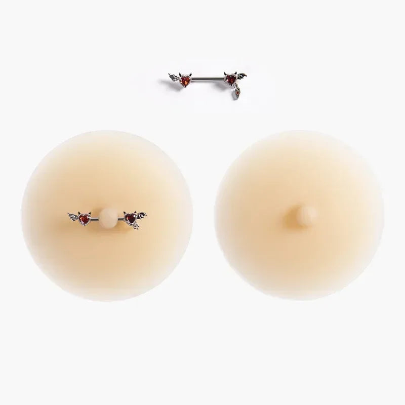 Toucheart Solid State Rubber Nipple Patch Invisible and Traceless Solid Chest Patch Breast Patch Nipple Decoration