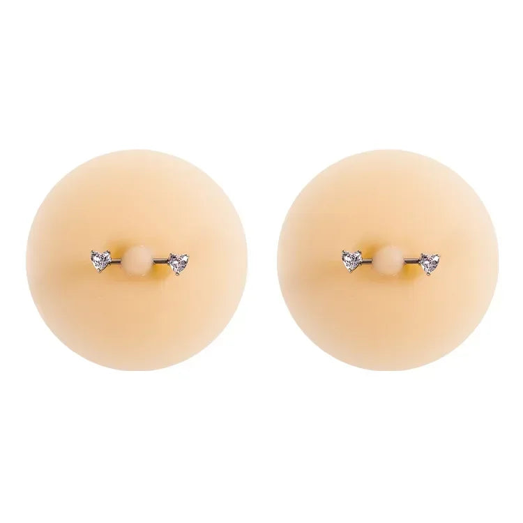 Toucheart Solid State Rubber Nipple Patch Invisible and Traceless Solid Chest Patch Breast Patch Nipple Decoration