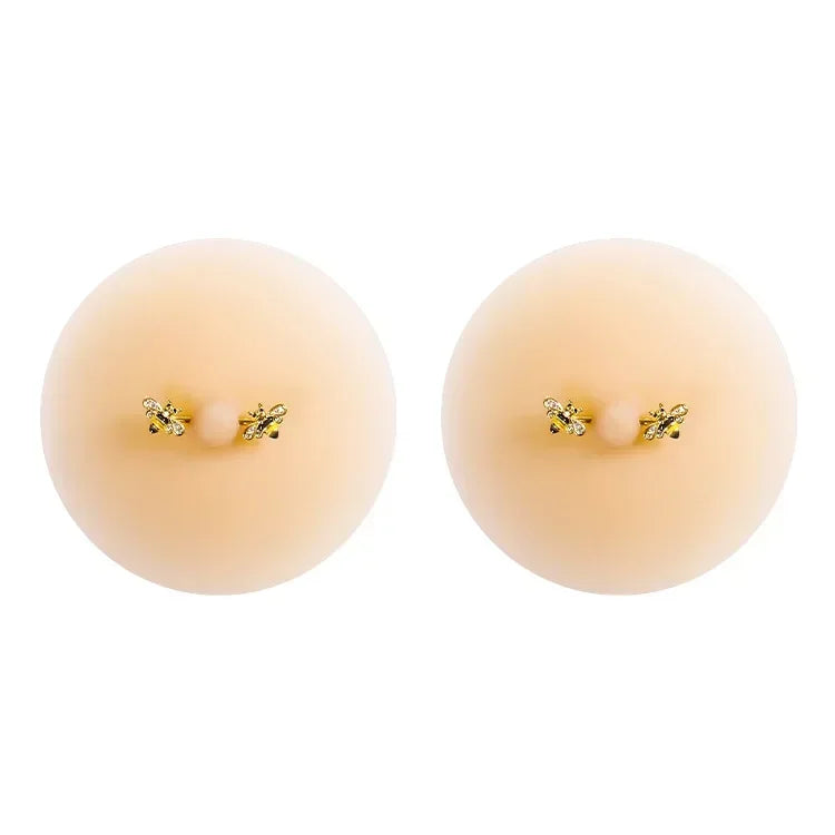 Toucheart Solid State Rubber Nipple Patch Invisible and Traceless Solid Chest Patch Breast Patch Nipple Decoration