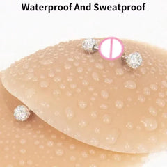 Toucheart Solid State Rubber Nipple Patch Invisible and Traceless Solid Chest Patch Breast Patch Nipple Decoration