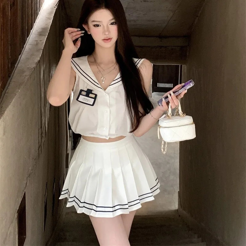 Toucheart Erotic JK Skirt Student Uniform Slim Skirt Premium Romantic Intimate Underwear Set