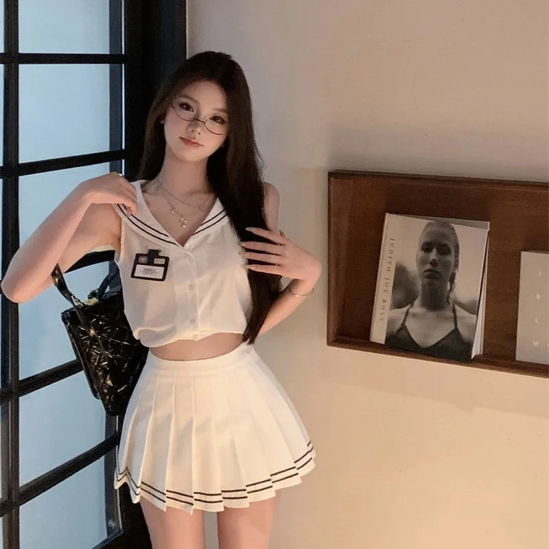 Toucheart Erotic JK Skirt Student Uniform Slim Skirt Premium Romantic Intimate Underwear Set