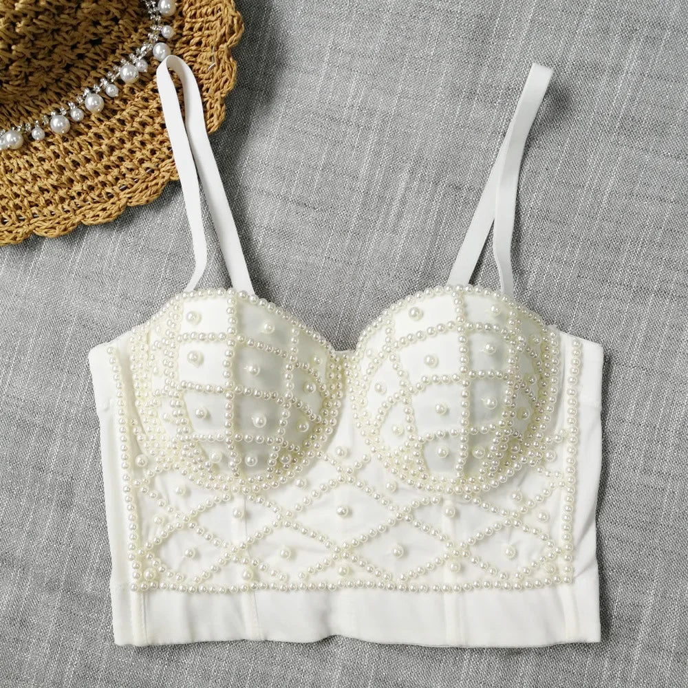 Visivane Diamond Sequin y2k Tank Top Shaper Blusa Camis Corset  Streetwear Bra Shirt Crop Tops