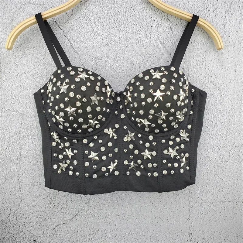 Visivane Club Cropped Shirt  Camis Shaper Tank Top Corset Blusas Roupas Femininas Bra Tops y2k