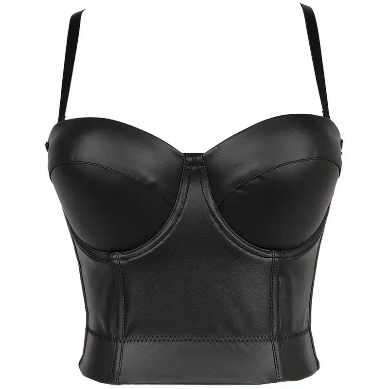 Visivane Crop Corset Tops Club Party Bra Tank Top Gothic Overbust Corsets Blusas Shirt  Bustiers