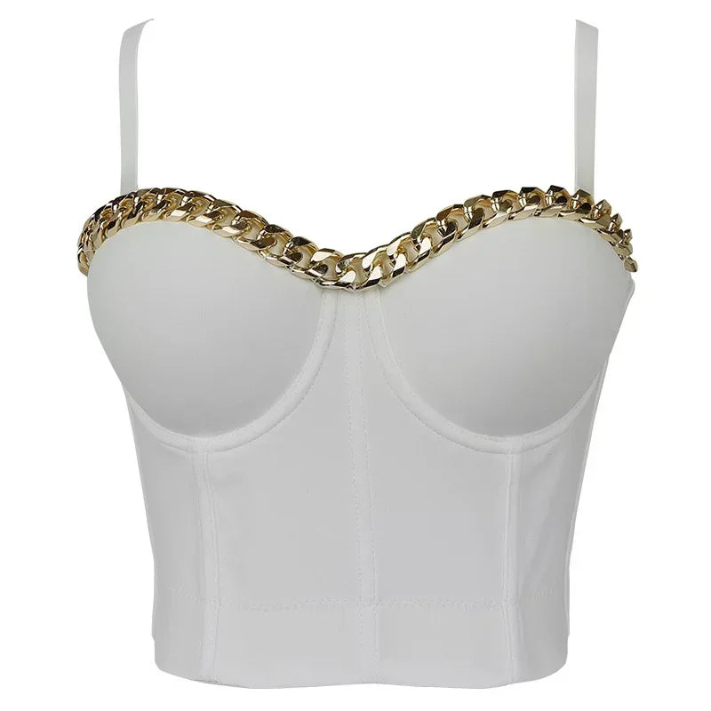 Visivane Crop Corset Tops Club Party Bra Tank Top Gothic Overbust Corsets Blusas Shirt  Bustiers