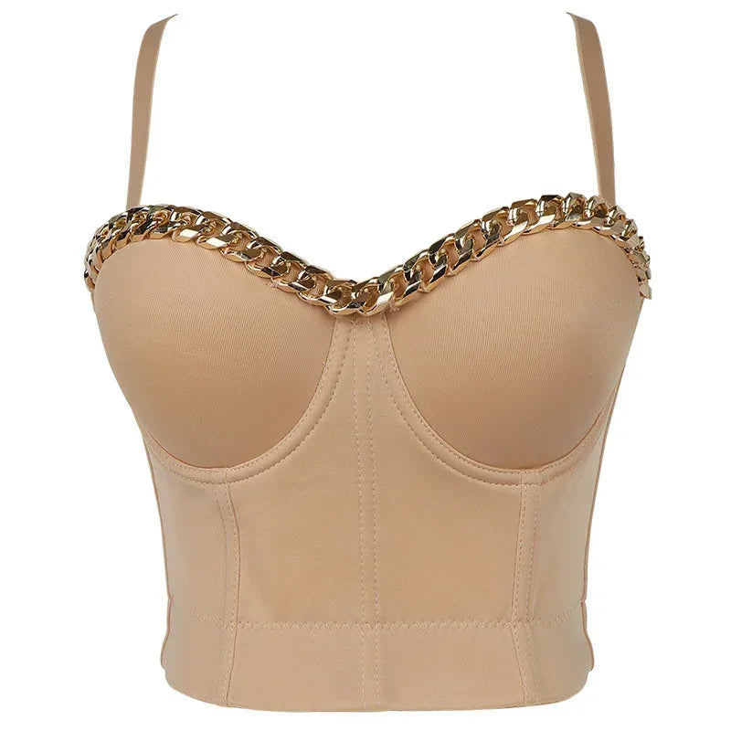Visivane Crop Corset Tops Club Party Bra Tank Top Gothic Overbust Corsets Blusas Shirt  Bustiers