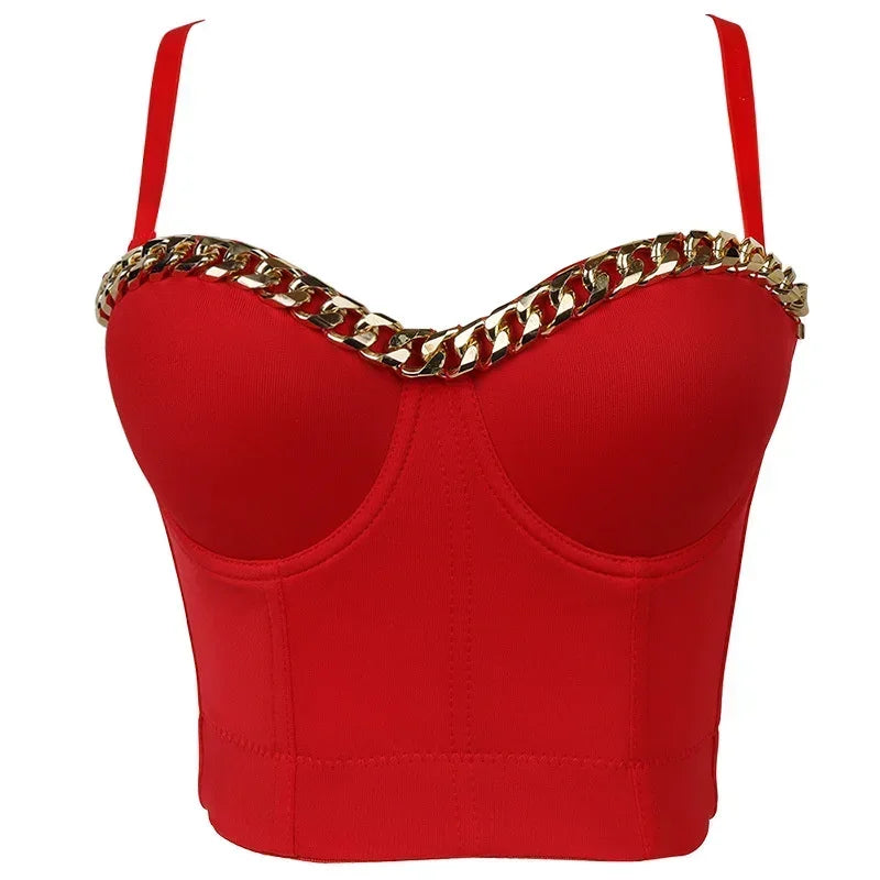 Visivane Crop Corset Tops Club Party Bra Tank Top Gothic Overbust Corsets Blusas Shirt  Bustiers