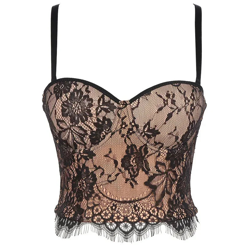 Visivane Crop Corset Tops Club Party Bra Tank Top Gothic Overbust Corsets Blusas Shirt  Bustiers