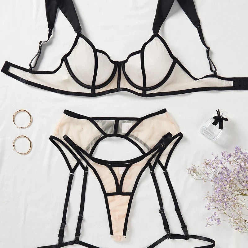 Underwear Set Bras Sex Lingerie Outfit Vs Attractive Chest Thong Romantic Lingeries