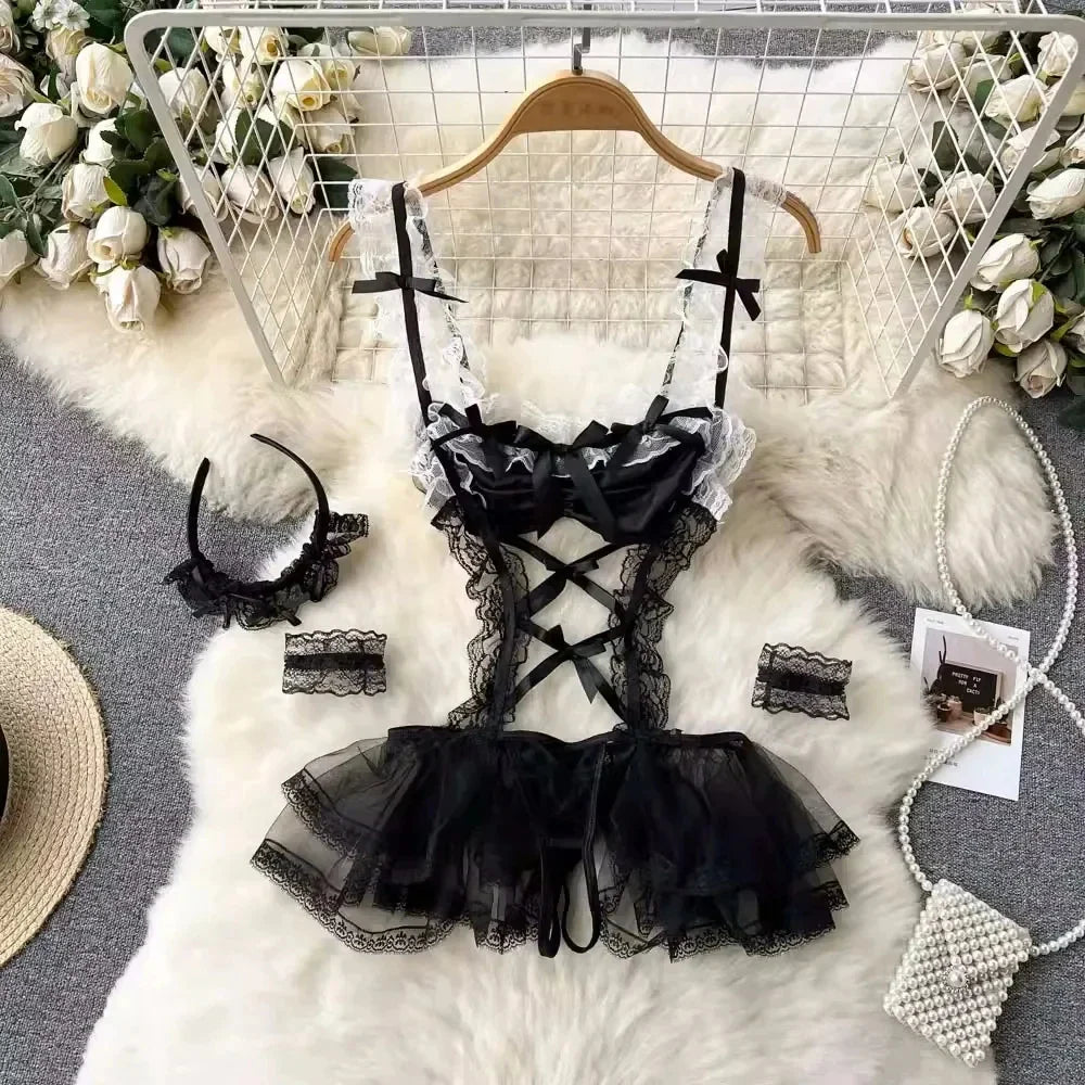 Bras Underwear Sets Lingerie Outfit Bra and Panty Set  Attractive Chest Below Sex