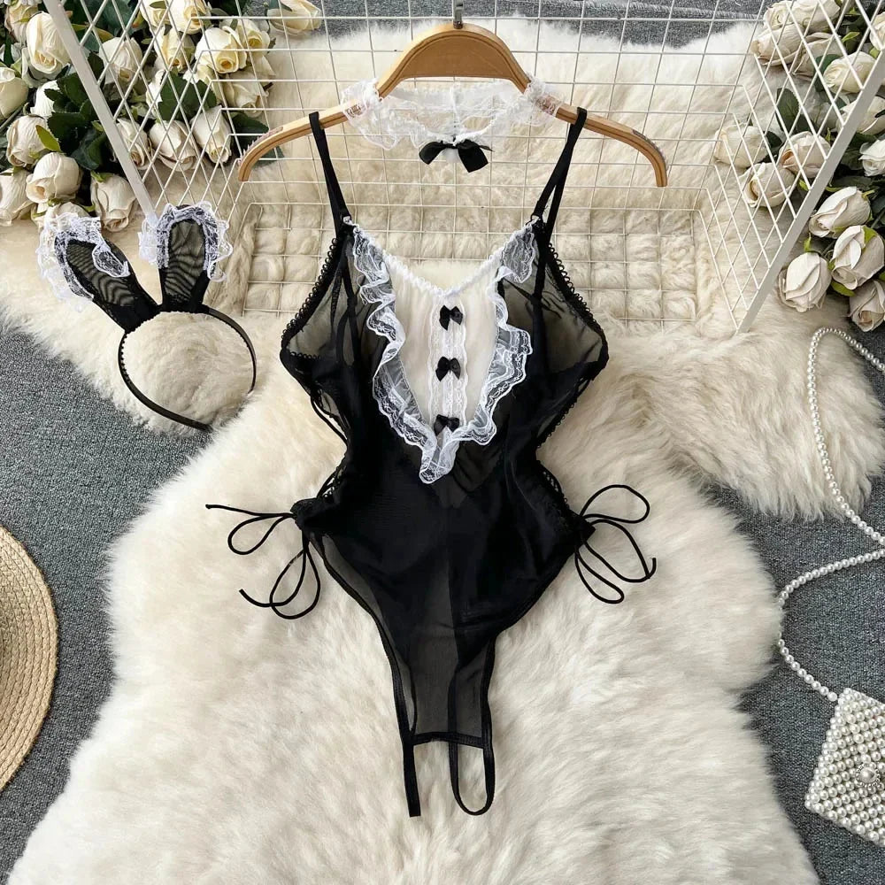 Bras Underwear Sets Lingerie Outfit Bra and Panty Set  Attractive Chest Below Sex