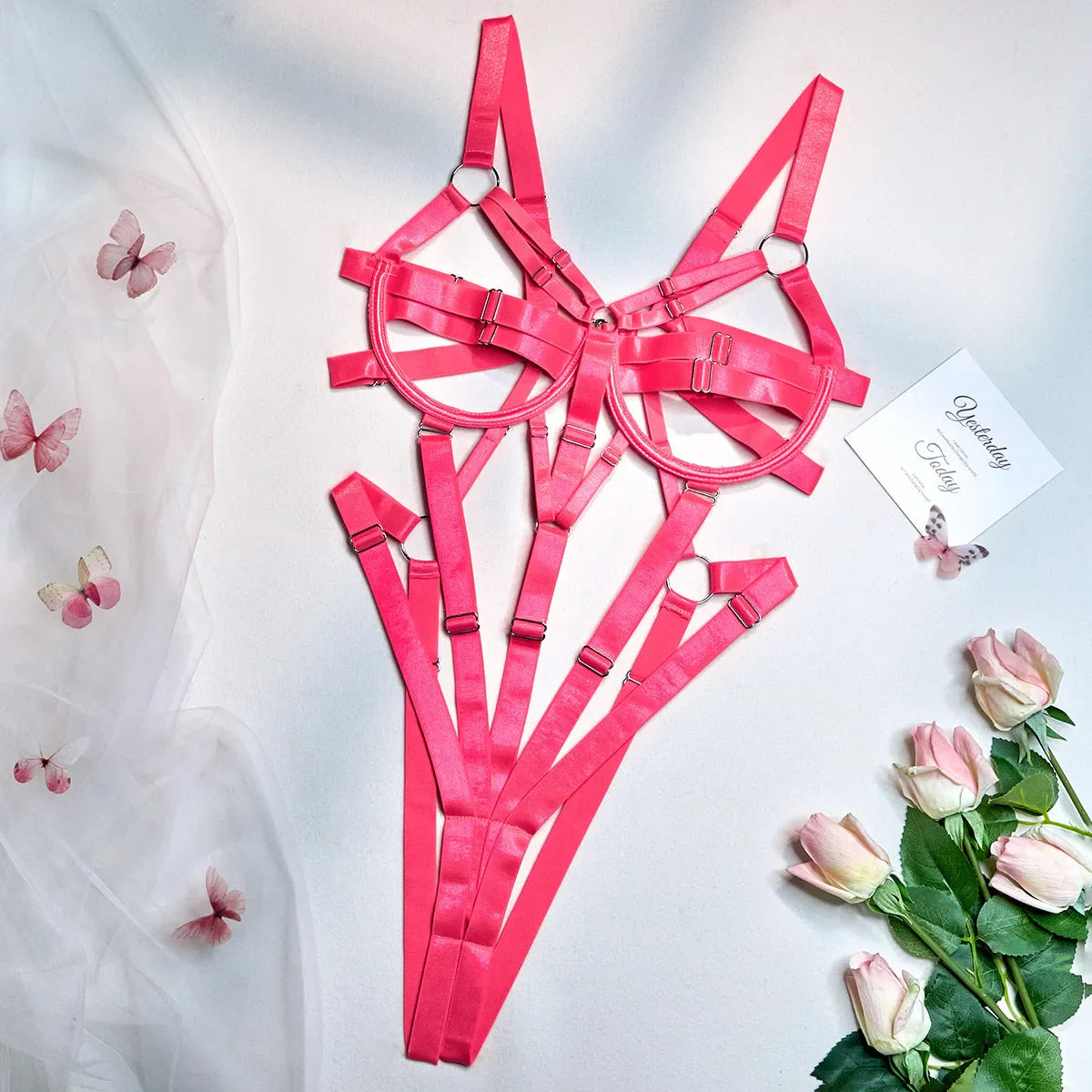Lingerie Underwear Uncensored Whole Bodysuits Erotic Lingerie Ensemble Lingeries Femmes Strawberry Vs