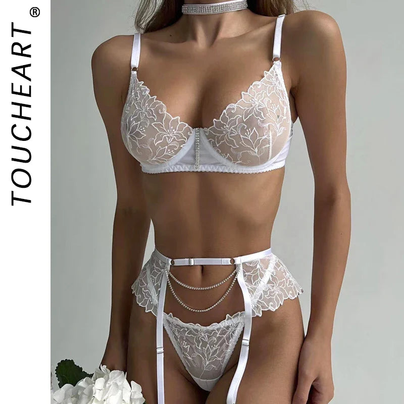 Pornographic Lingerie Set See-through Wearing a Lot of Underwear Sekca  G-row Whole Bhs Vs