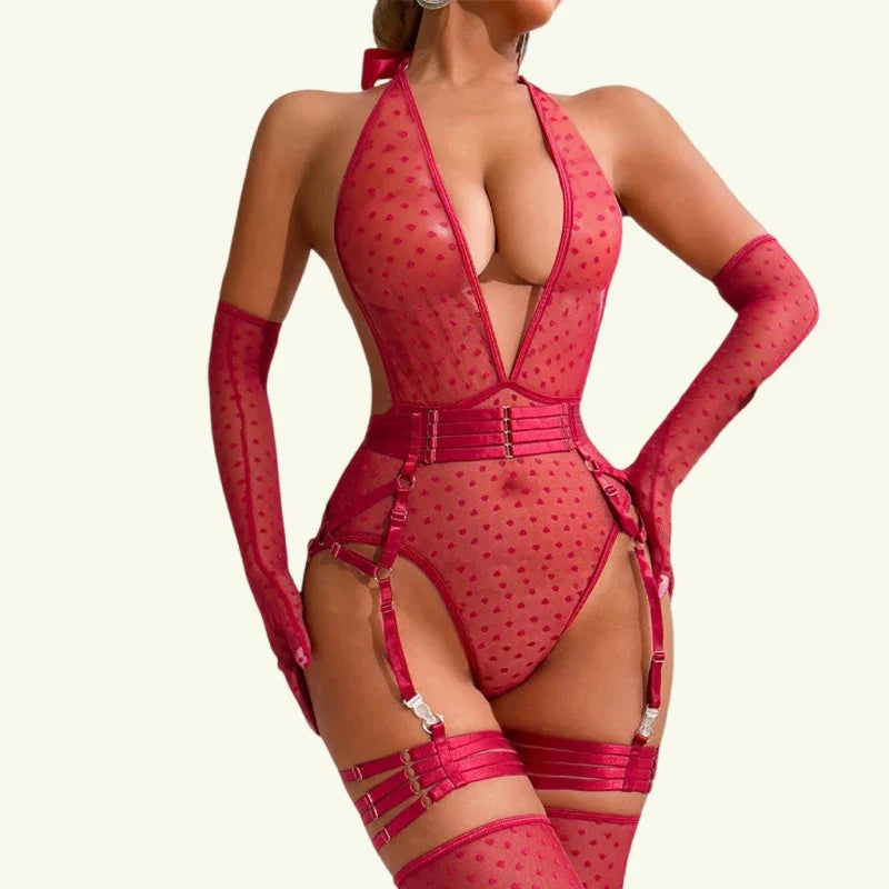 Sets Lingeries Femme Full Lingerie Fancy Products Set's Bra Thong