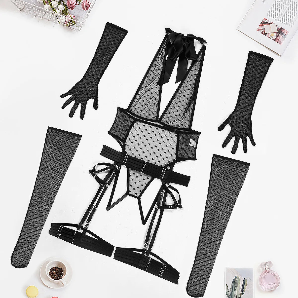 Sets Lingeries Femme Full Lingerie Fancy Products Set's Bra Thong