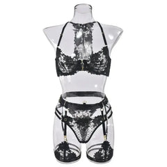 Underwear Set Lingerie Fancy Products Set Bra See-through Bralettes Bh Below Lingeries Bras