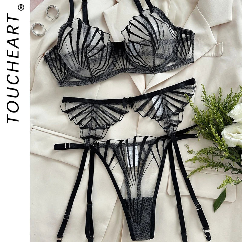 Lingerie Senxual Bra and Panty Set Romantic Lingeries Set Lingeries Sets Outfit Thong