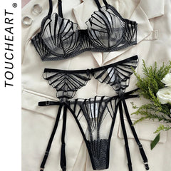 Lingerie Senxual Bra and Panty Set Romantic Lingeries Set Lingeries Sets Outfit Thong