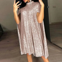 Y2k  Dress Dress Vintage Stage Show Solid Club Streetwear Party Sequins Bling