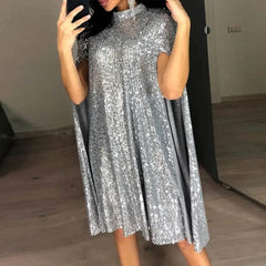 Y2k  Dress Dress Vintage Stage Show Solid Club Streetwear Party Sequins Bling