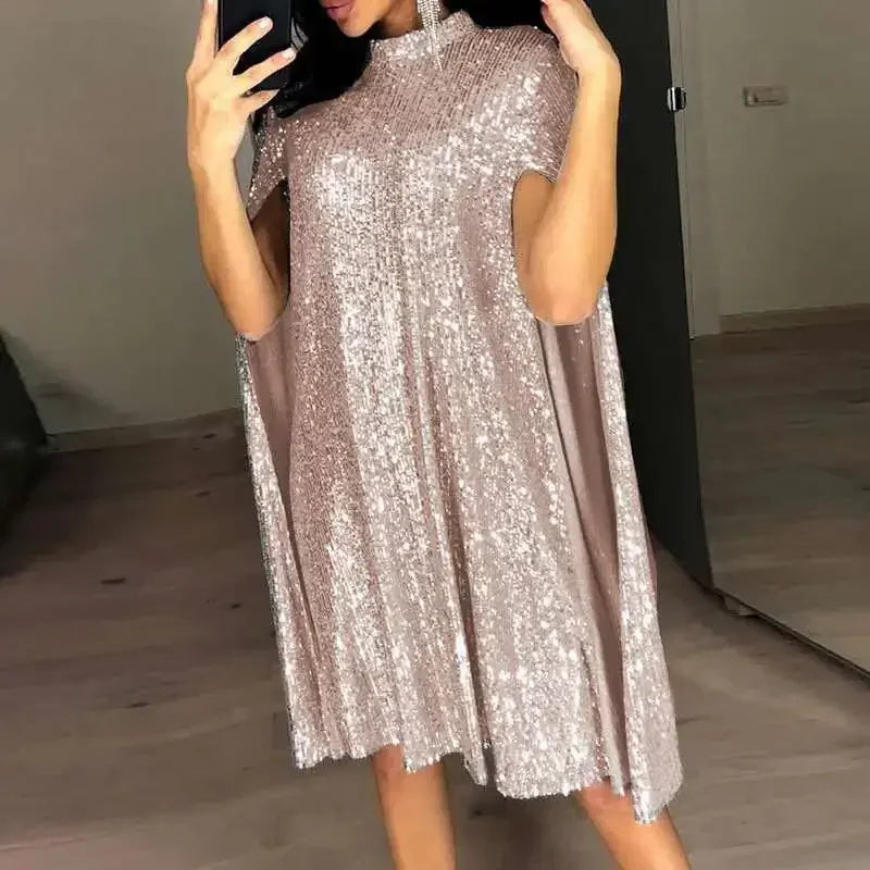 Y2k  Dress Dress Vintage Stage Show Solid Club Streetwear Party Sequins Bling