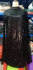 Y2k  Dress Dress Vintage Stage Show Solid Club Streetwear Party Sequins Bling