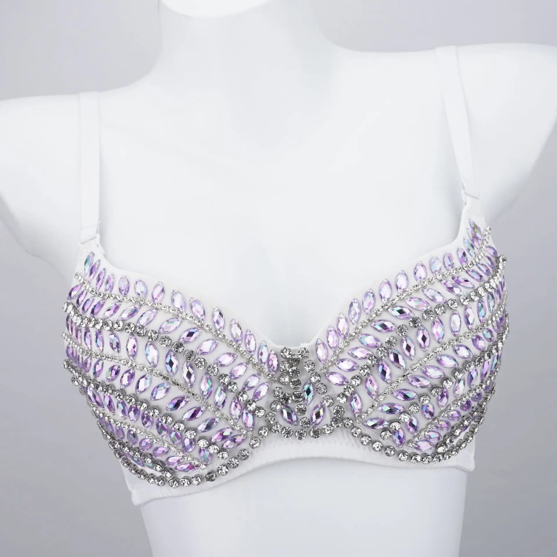 Y2k Top Shirtssweet Party Night Club Corset Tank Tops Bra Bling Diamond Rhinestone