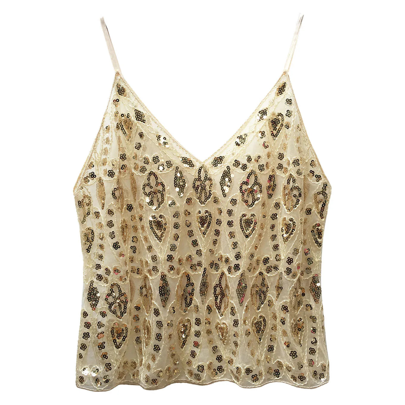Y2k Tops Tank Top Sequinstie Club Stage Show Streetwearsweet Camis Tees
