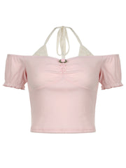 Evee Off Shoulder Crop Top