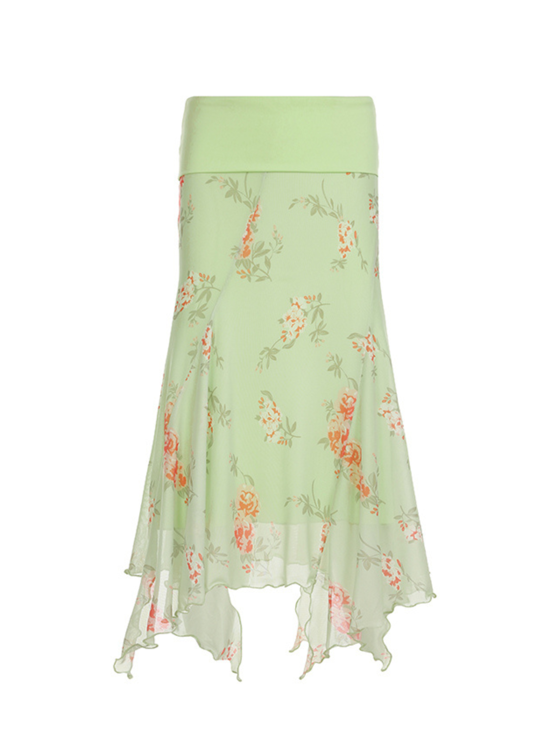 Cherly Floral Mesh Skirt