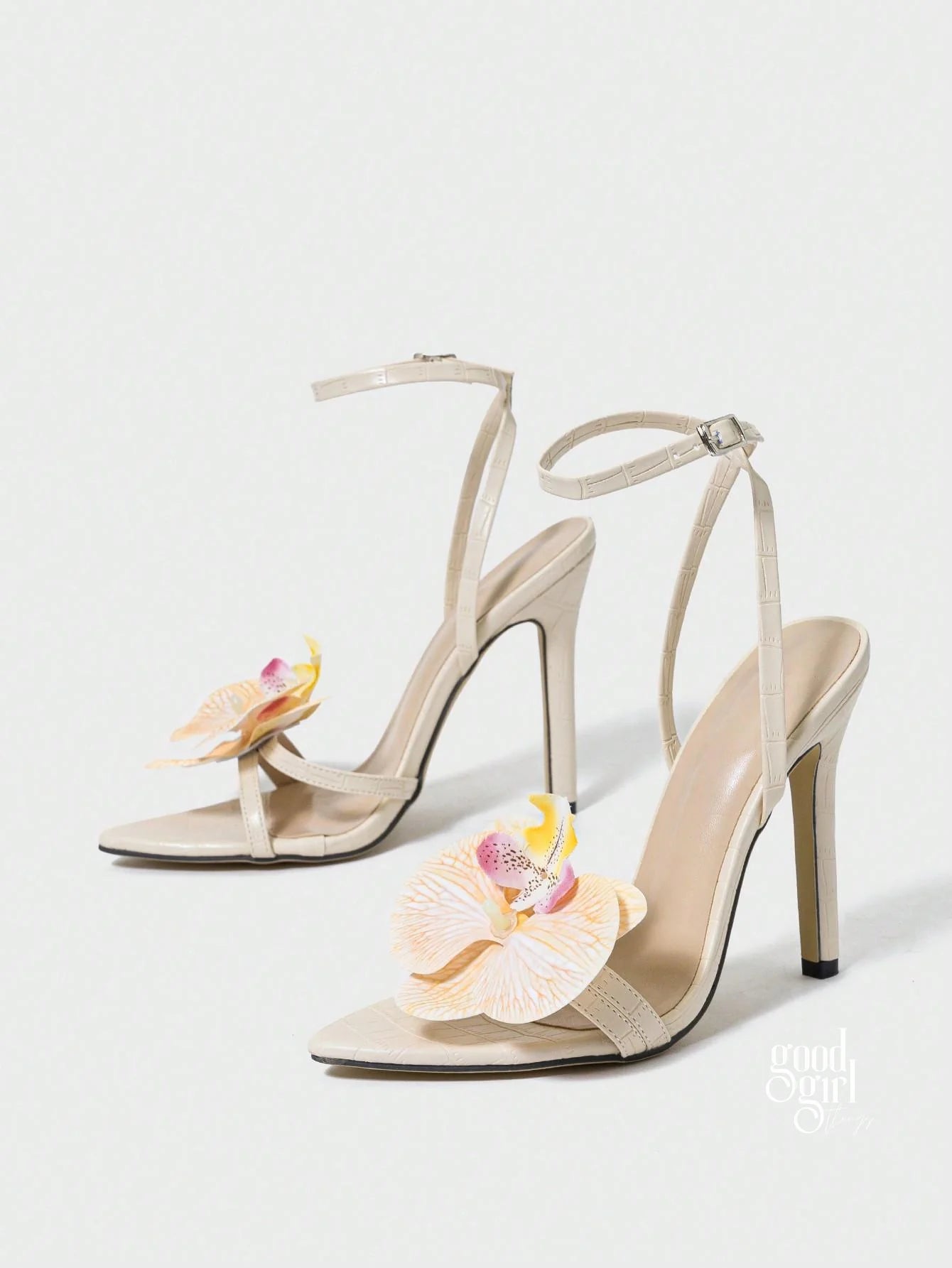 Addalynn Floral Stiletto Sandals