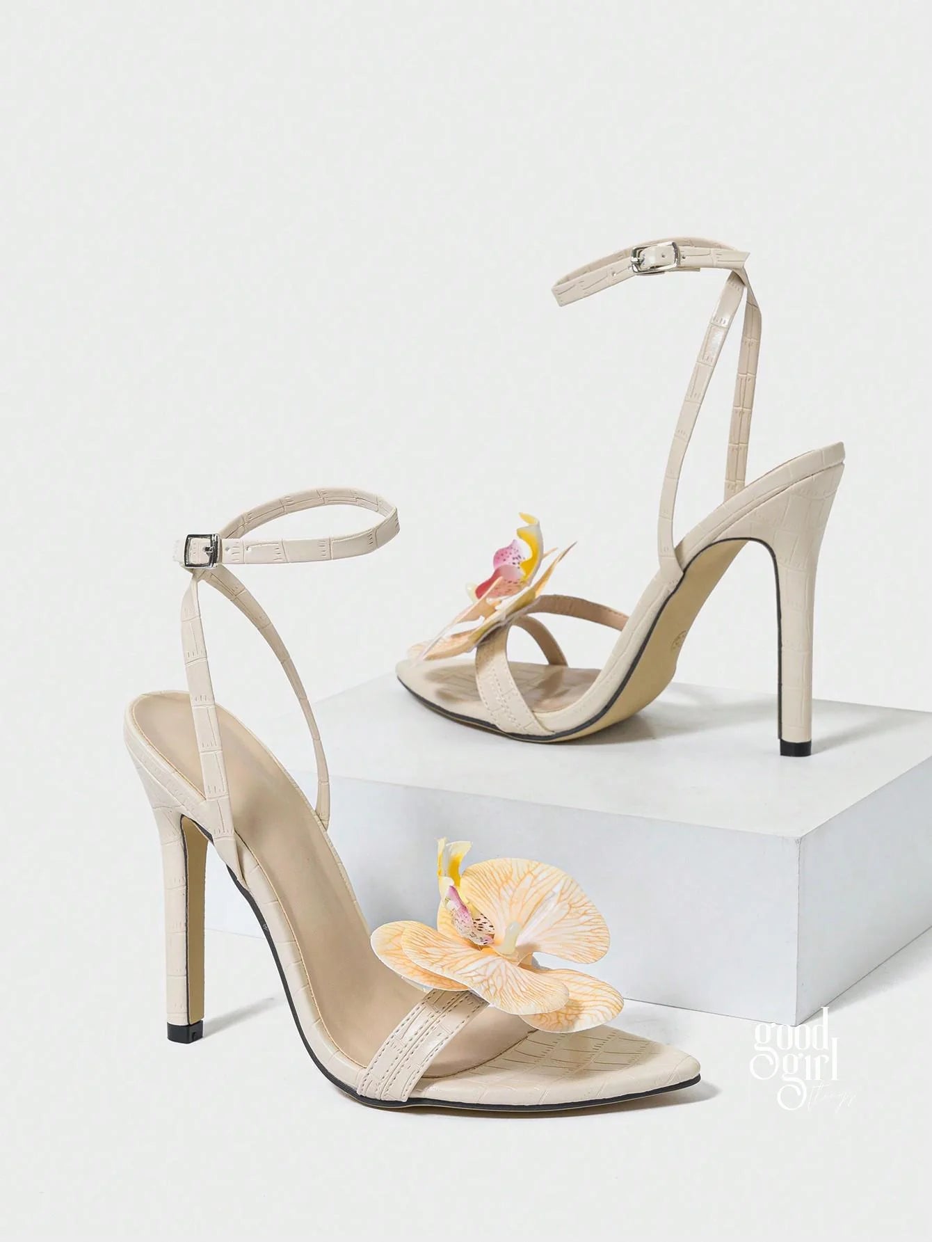 Addalynn Floral Stiletto Sandals
