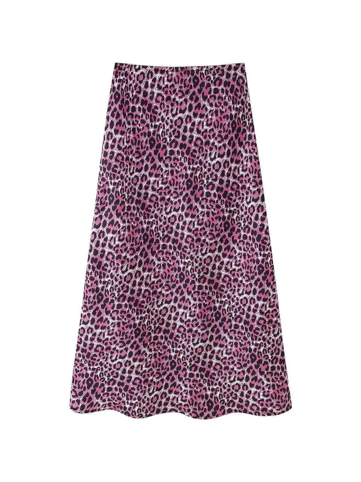 Adya Tie-Dye Leopard Midi Skirt