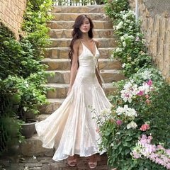 Aine Lace Slip Midi Dress