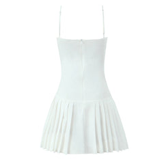 Akari Pleated Mini Dress