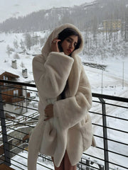 Allegra Luxe Hooded Soft Coat