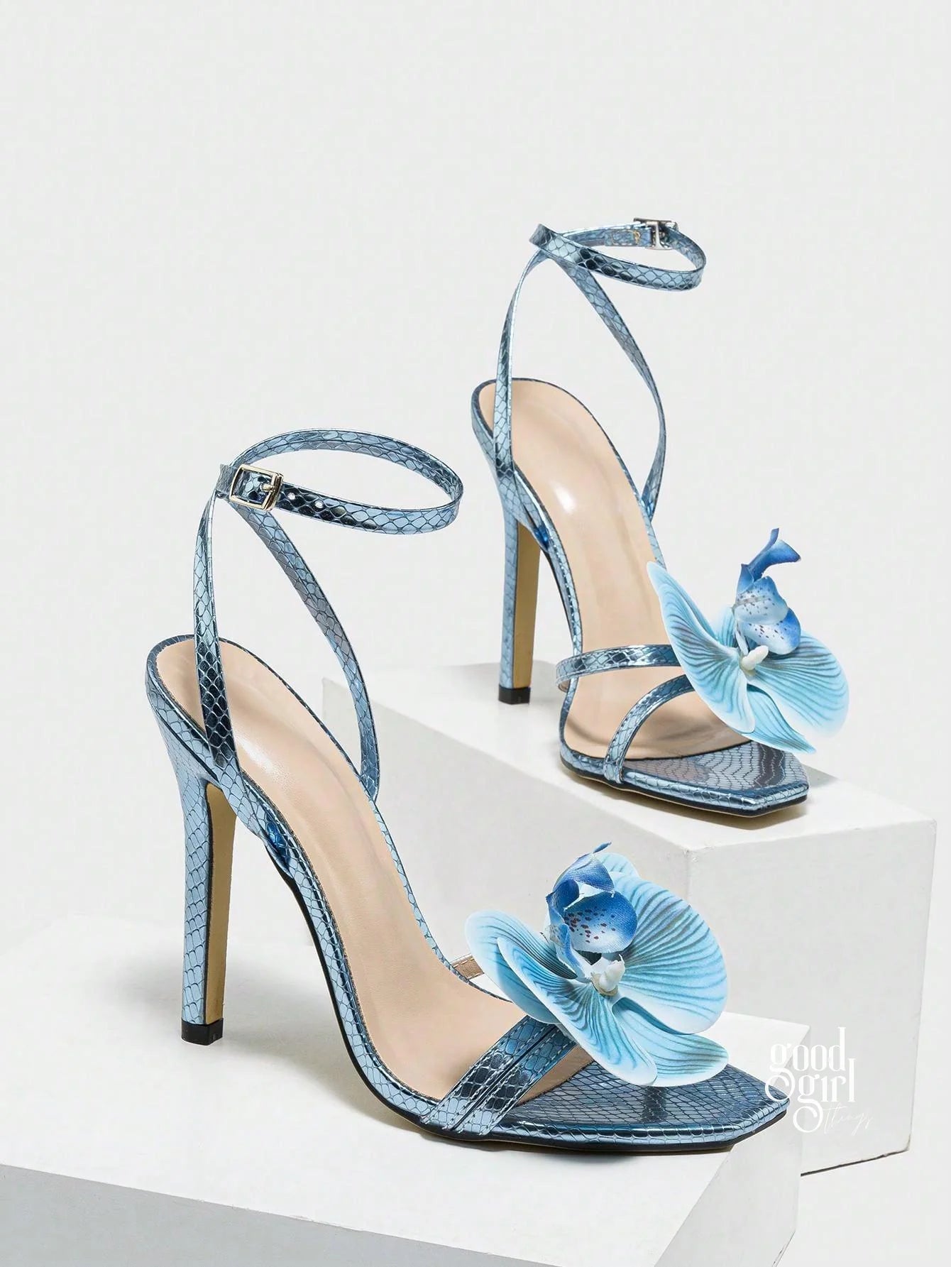 Alyssia Stiletto Butterfly Sandals