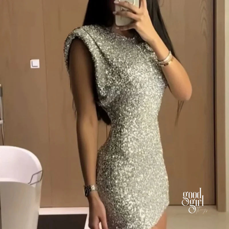 Ameria Sequin Mini Dress