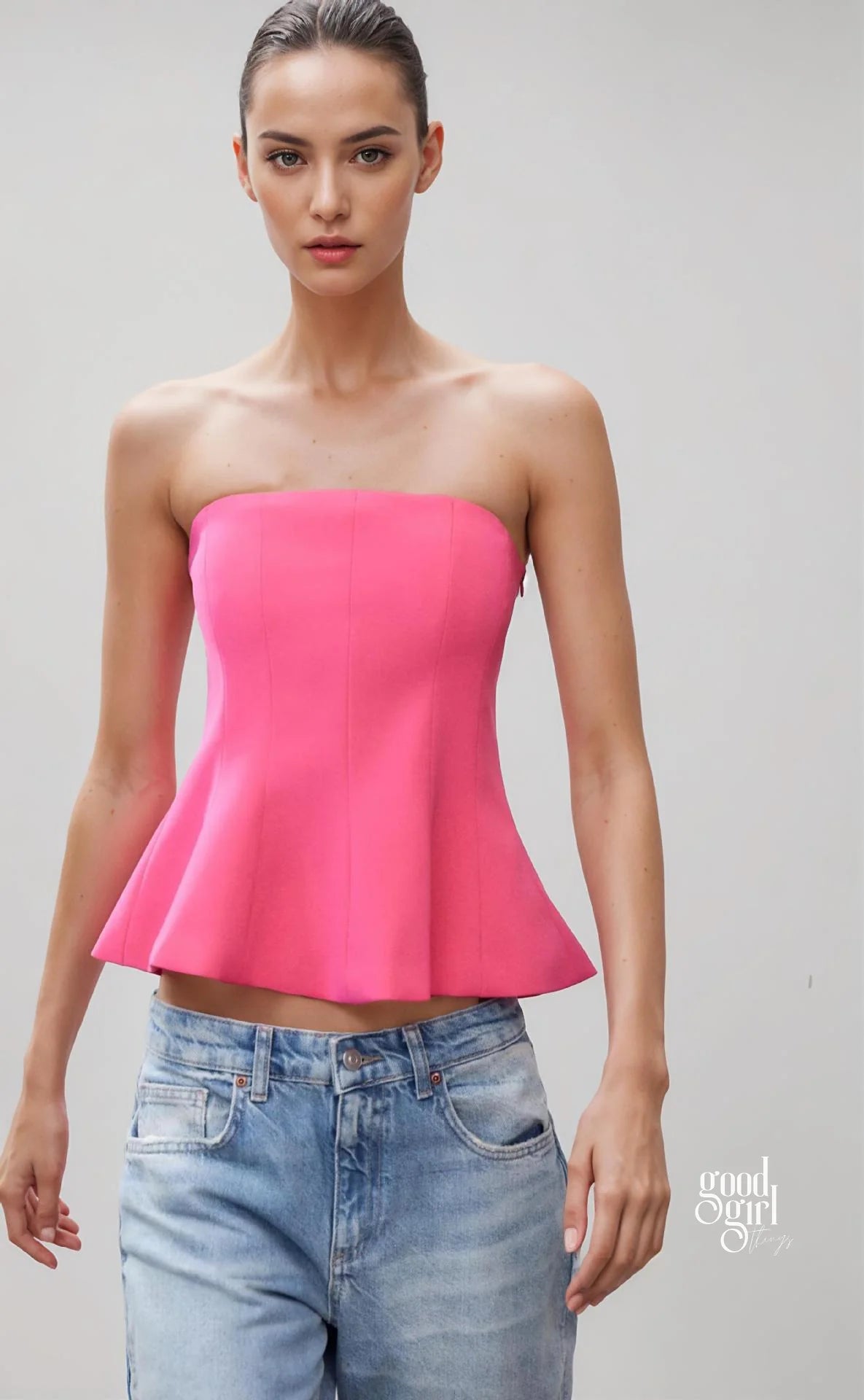 Amiya Strapless Tube Top