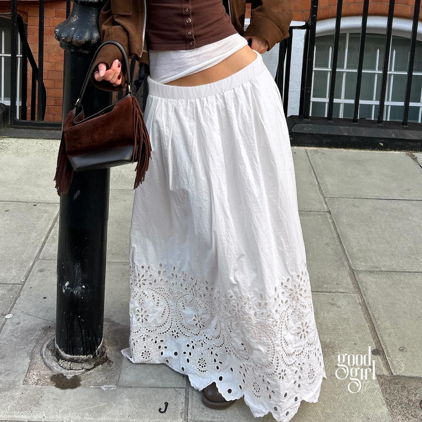 Aspyn Jacquard Maxi Skirt