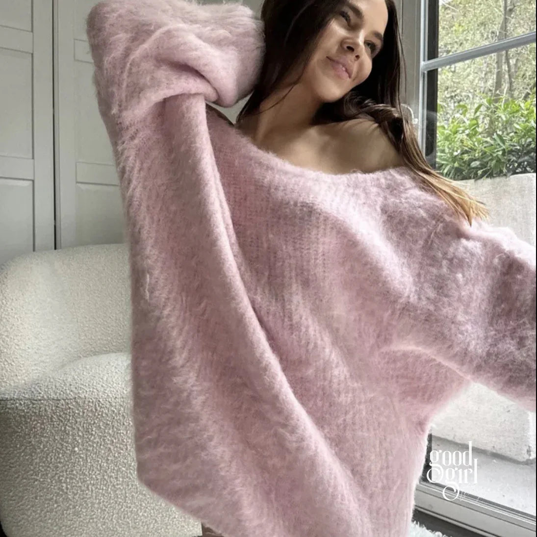 Asra Cozy Backless Sweater